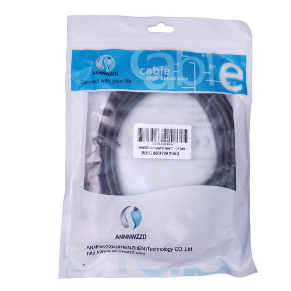 2 Pack 8K DisplayPort Cable 6FT Ultra HayPort DP1.4 Cable DP Male to DP Male - Picture 3 of 4